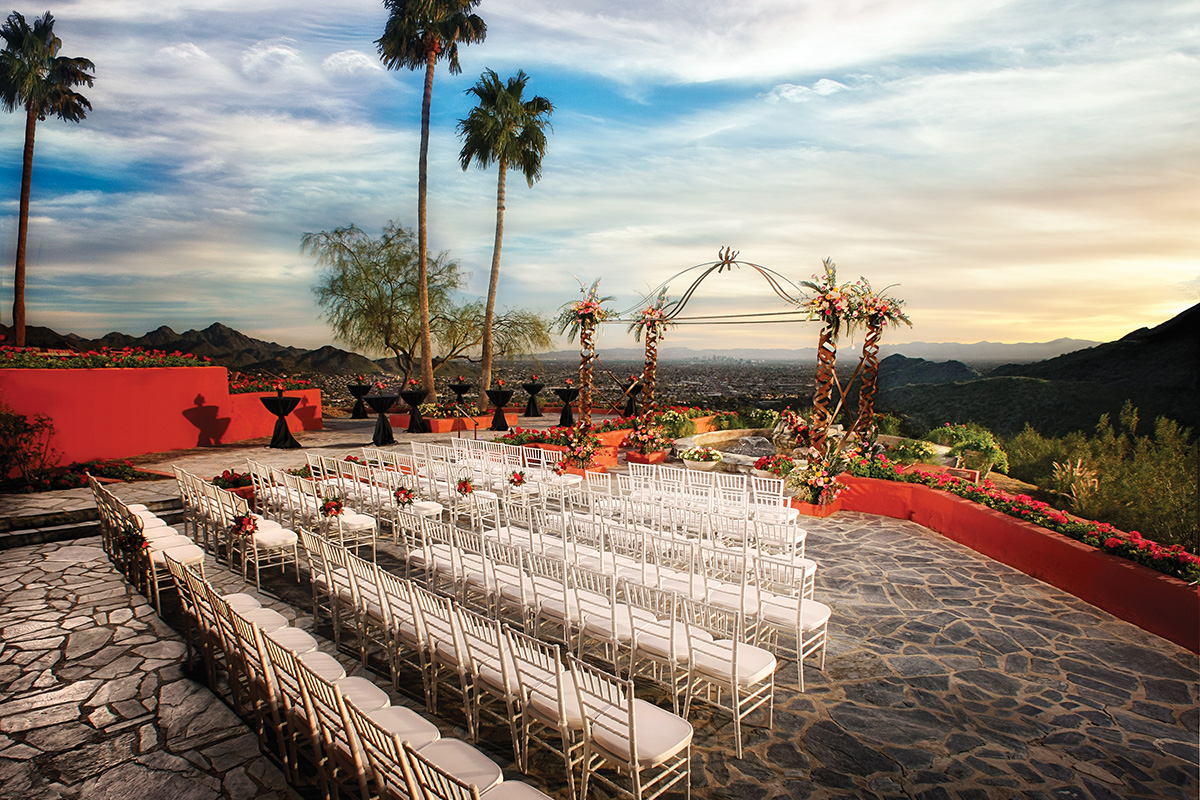 Patio Wedding Setup